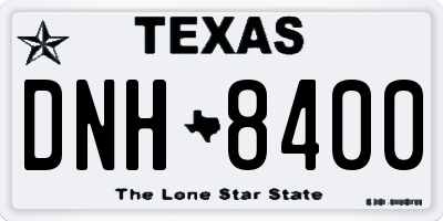 TX license plate DNH8400