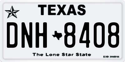 TX license plate DNH8408