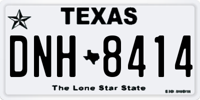 TX license plate DNH8414