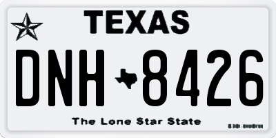 TX license plate DNH8426