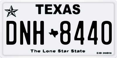 TX license plate DNH8440