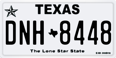 TX license plate DNH8448