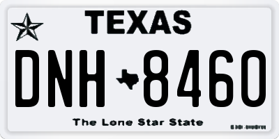 TX license plate DNH8460