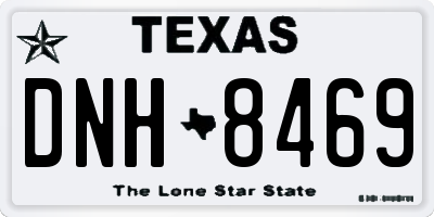 TX license plate DNH8469