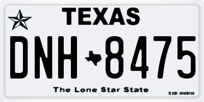 TX license plate DNH8475