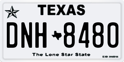 TX license plate DNH8480