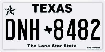 TX license plate DNH8482