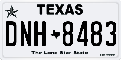 TX license plate DNH8483