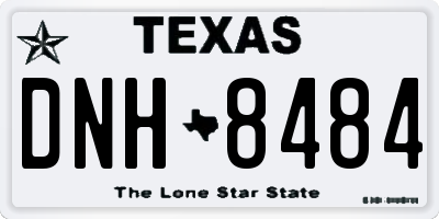 TX license plate DNH8484