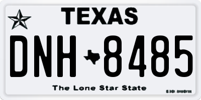 TX license plate DNH8485