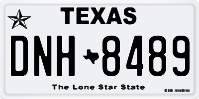 TX license plate DNH8489