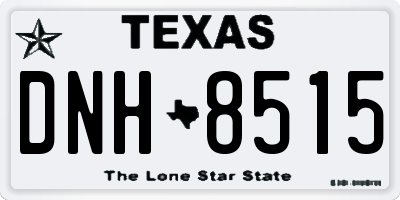 TX license plate DNH8515