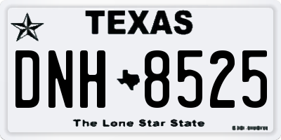 TX license plate DNH8525