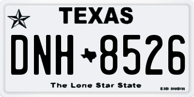 TX license plate DNH8526