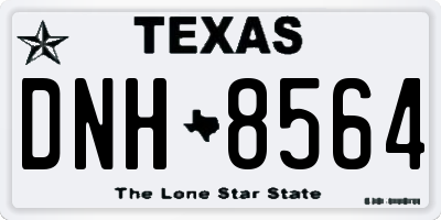 TX license plate DNH8564