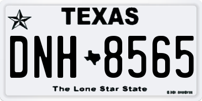 TX license plate DNH8565