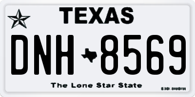 TX license plate DNH8569