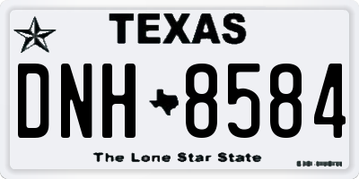 TX license plate DNH8584