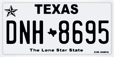 TX license plate DNH8695