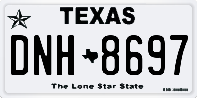 TX license plate DNH8697