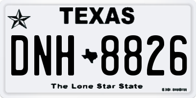 TX license plate DNH8826