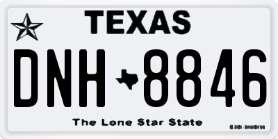 TX license plate DNH8846