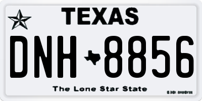 TX license plate DNH8856
