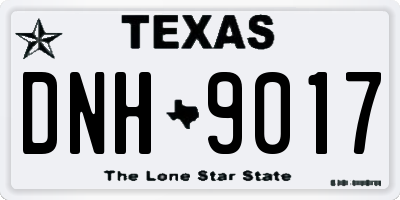 TX license plate DNH9017