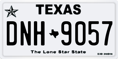 TX license plate DNH9057