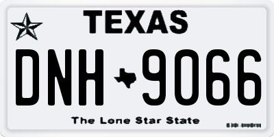 TX license plate DNH9066