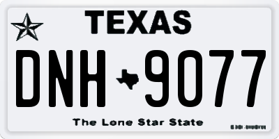 TX license plate DNH9077