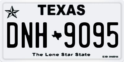 TX license plate DNH9095