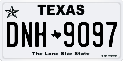 TX license plate DNH9097