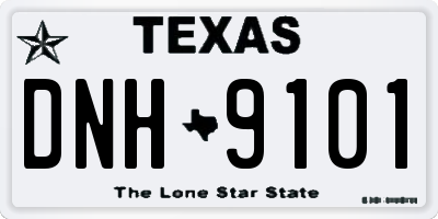 TX license plate DNH9101