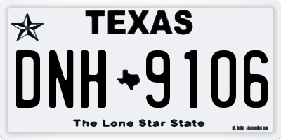 TX license plate DNH9106