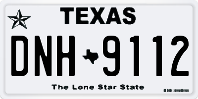 TX license plate DNH9112