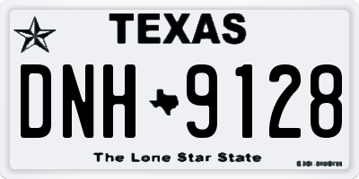 TX license plate DNH9128