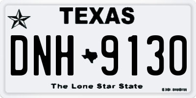 TX license plate DNH9130