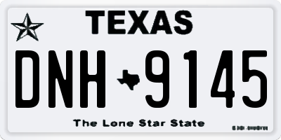 TX license plate DNH9145