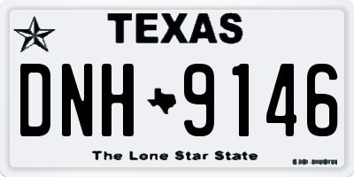 TX license plate DNH9146