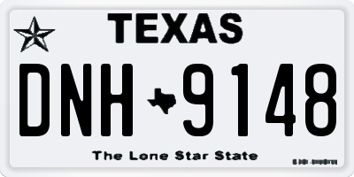 TX license plate DNH9148