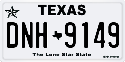 TX license plate DNH9149
