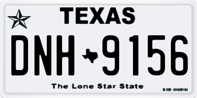 TX license plate DNH9156