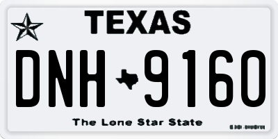 TX license plate DNH9160