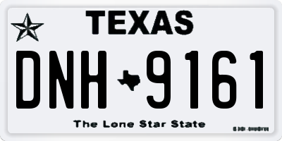 TX license plate DNH9161