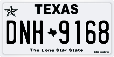TX license plate DNH9168