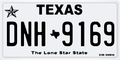 TX license plate DNH9169