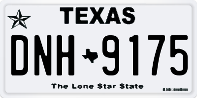 TX license plate DNH9175