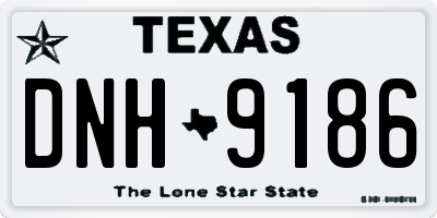 TX license plate DNH9186