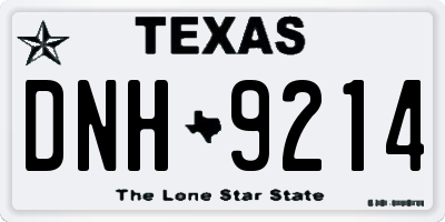 TX license plate DNH9214
